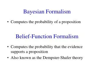 Belief-Function Formalism