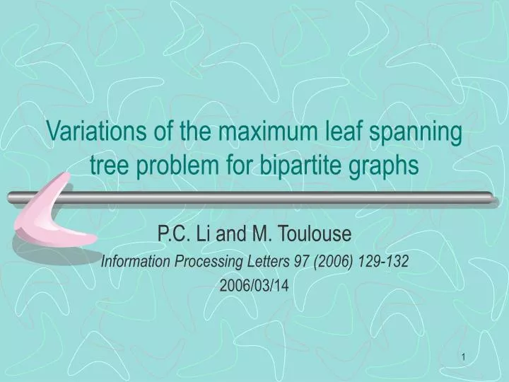 variations of the maximum leaf spanning tree problem for bipartite graphs