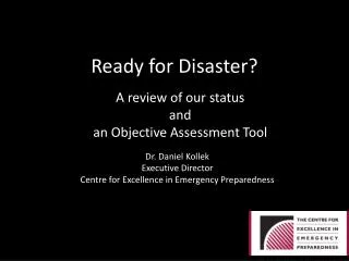 Ready for Disaster?