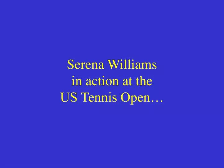 serena williams in action at the us tennis open