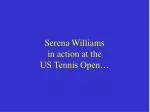 Serena Williams in action at the US Tennis Open…