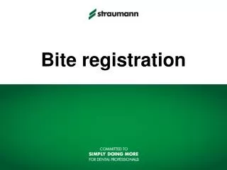 Bite registration