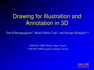Drawing for Illustration and Annotation in 3D