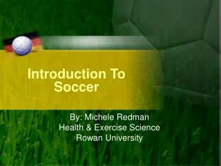 Introduction To Soccer