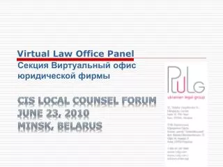 Virtual Law Office Panel