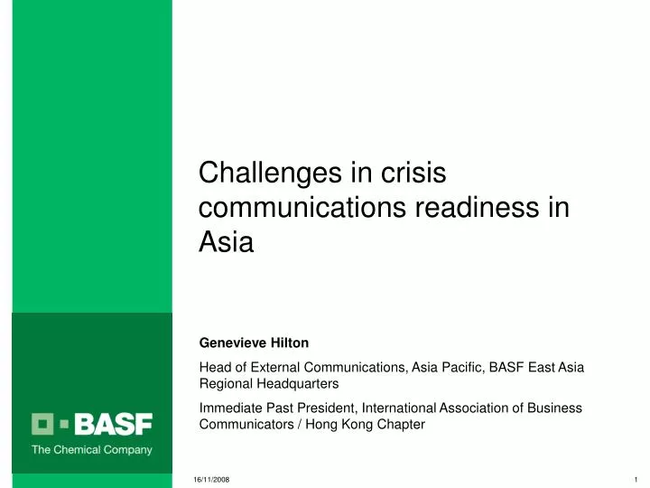challenges in crisis communications readiness in asia