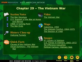Chapter 29 – The Vietnam War