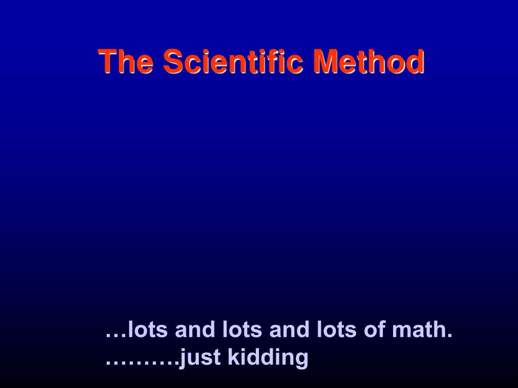 PPT - The Scientific Method PowerPoint Presentation, free download - ID ...