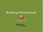 Building Partnerships - slide 1