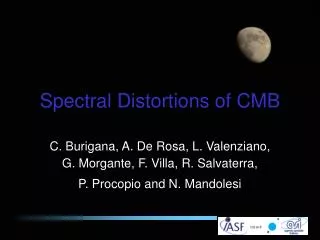Spectral Distortions of CMB