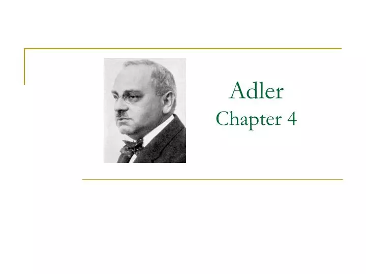 adler chapter 4