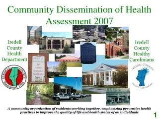 Community Dissemination of Health Assessment 2007