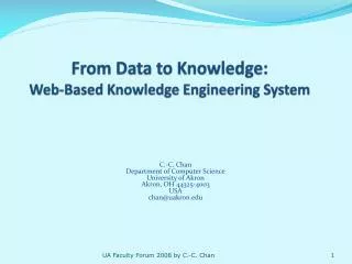From Data to Knowledge: Web-Based Knowledge Engineering System