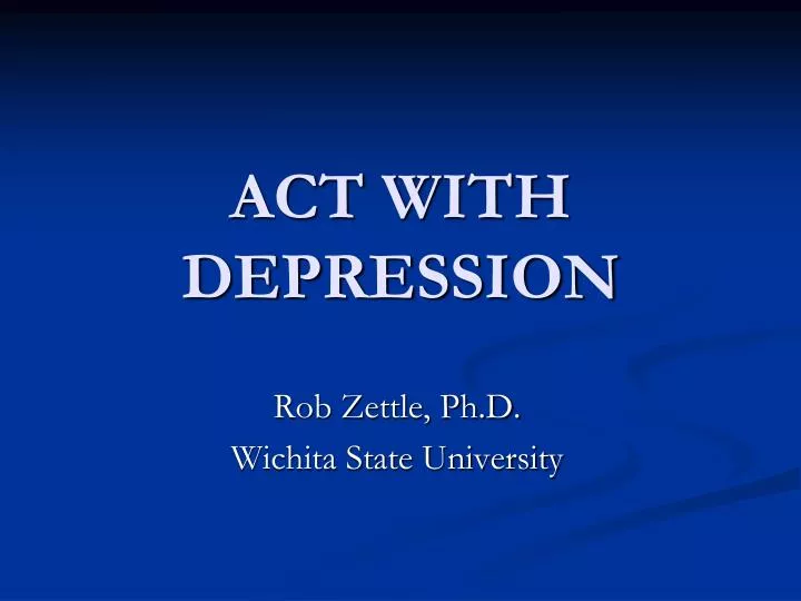 act with depression