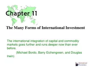 The Many Forms of International Investment