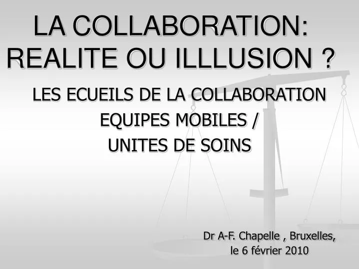 la collaboration realite ou illlusion