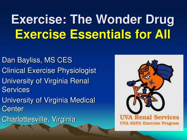 exercise the wonder drug exercise essentials for all