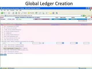 Global Ledger Creation