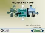 PROJECT KICK-OFF - slide 1
