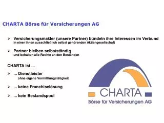 CHARTA Börse für Versicherungen AG