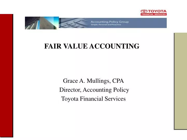 fair value accounting