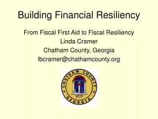 Building Financial Resiliency