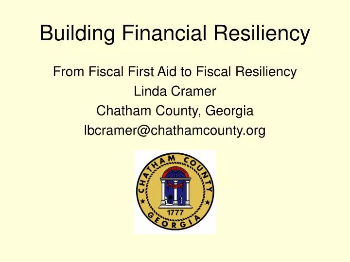 building financial resiliency