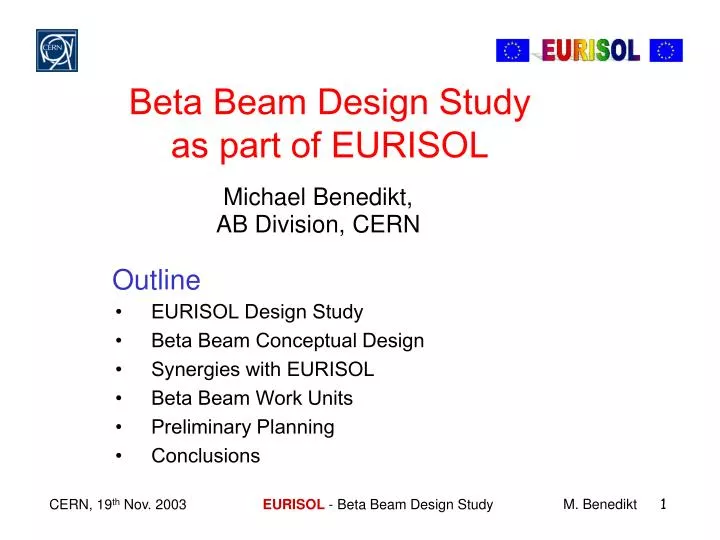 beta beam design study as part of eurisol