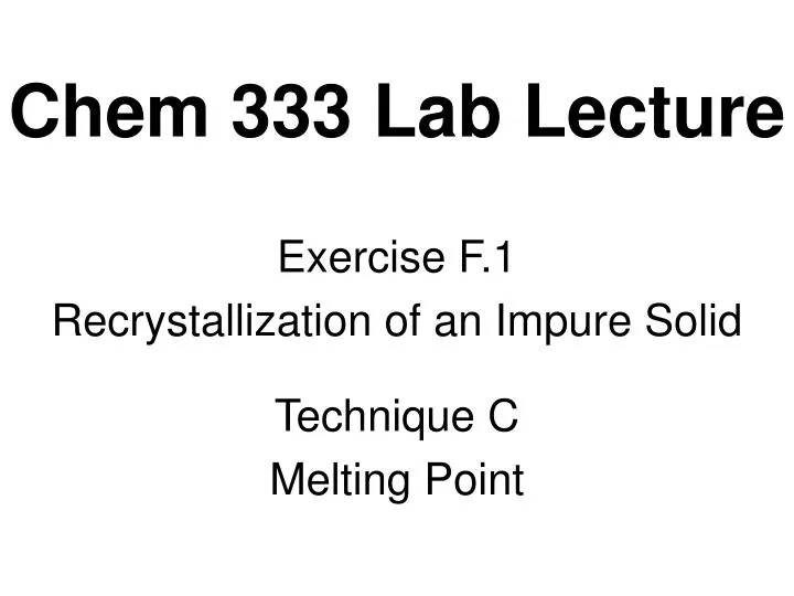 chem 333 lab lecture