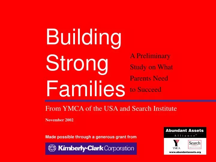 building strong families