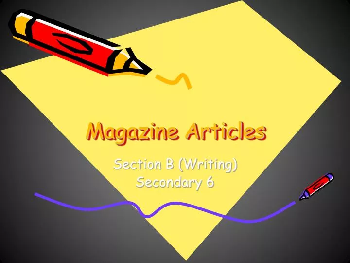 magazine articles