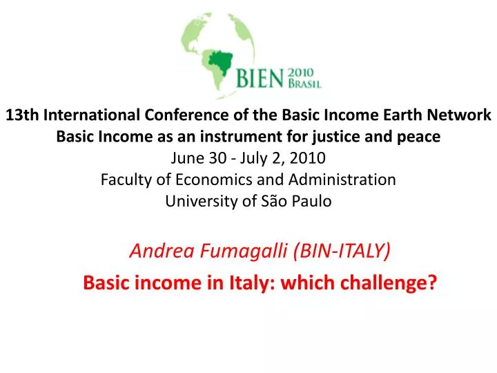 andrea fumagalli bin italy basic income in italy which challenge