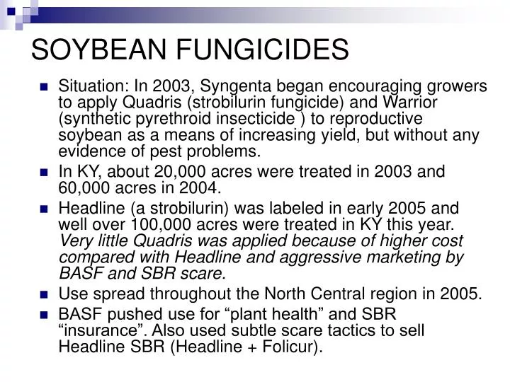 soybean fungicides