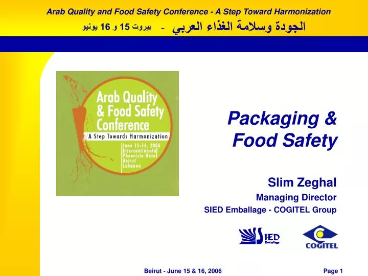 packaging food safety