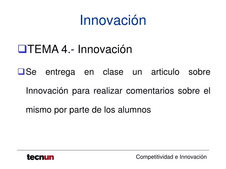 innovaci n