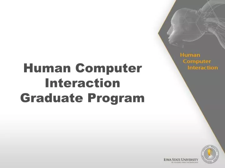 human computer interaction graduate program