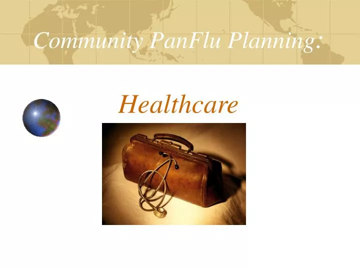 community panflu planning healthcare