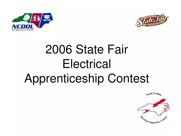 2006 state fair electrical apprenticeship contest