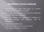 Oscillators circuit analysis - slide 1