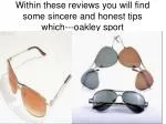 oakley sunglasses active