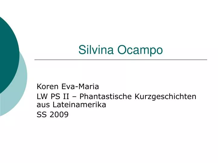 silvina ocampo