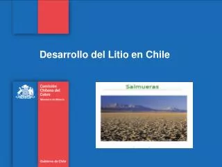 D esarrollo del Litio en Chile