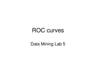ROC curves