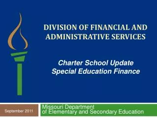 Division of financial and administrative services