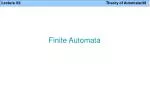 Finite Automata - slide 1