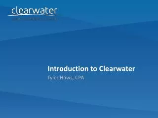 Introduction to Clearwater