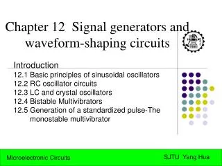 Chapter 12 Signal generators and waveform-shaping circuits