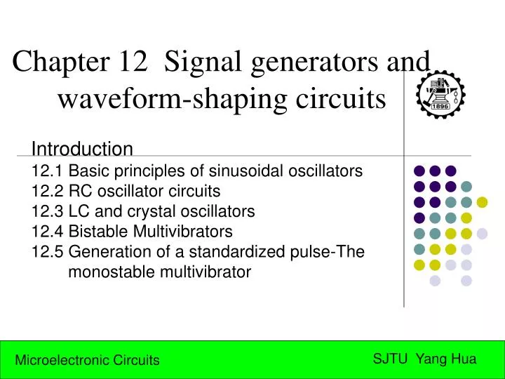chapter 12 signal generators and waveform shaping circuits
