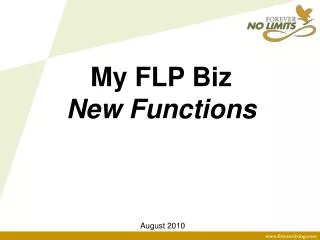 My FLP Biz New Functions