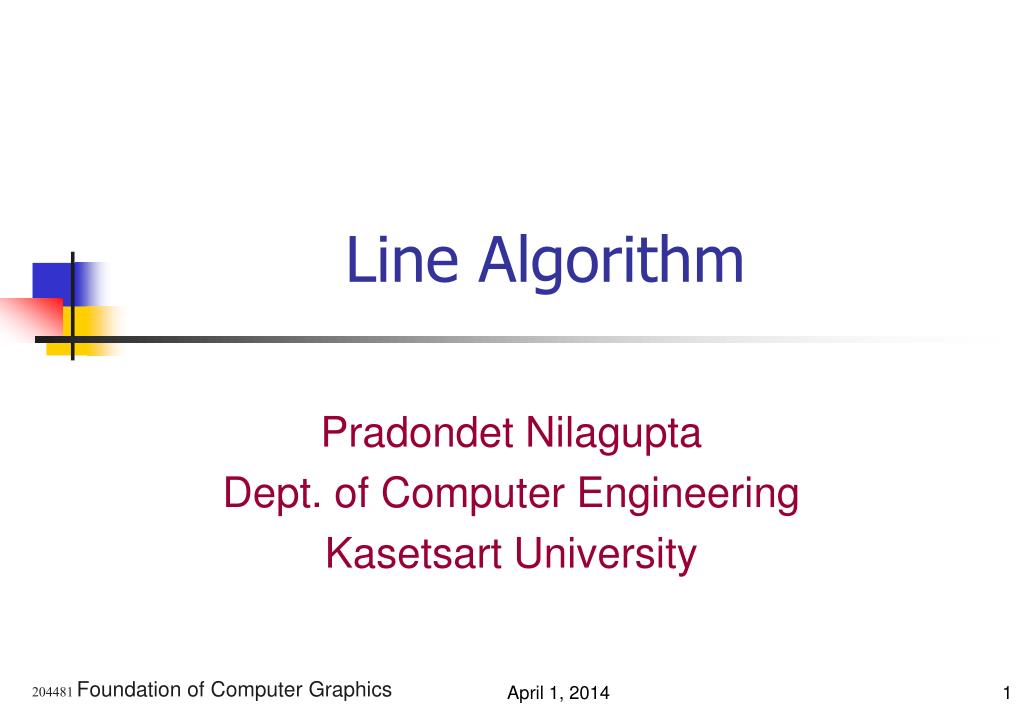 PPT - Line Algorithm PowerPoint Presentation, free download - ID:625681
